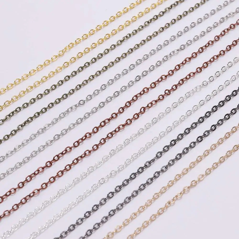 Jewelry Chains Gold Bronze Plated Necklace Chain Necklace DIY Jewelry Making