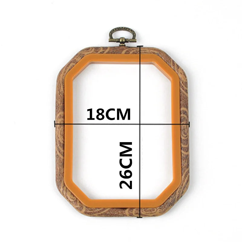 Embroidery Hoop, Wood-Effect Ring for Cross-Stitch & Needlecraft Projects
