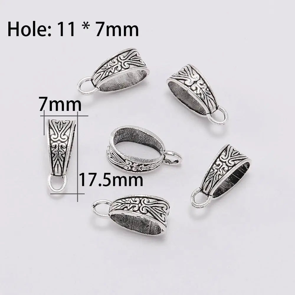 Pendant Bails Hook Clip Necklace Connectors DIY Jewelry Making Craft Supplies