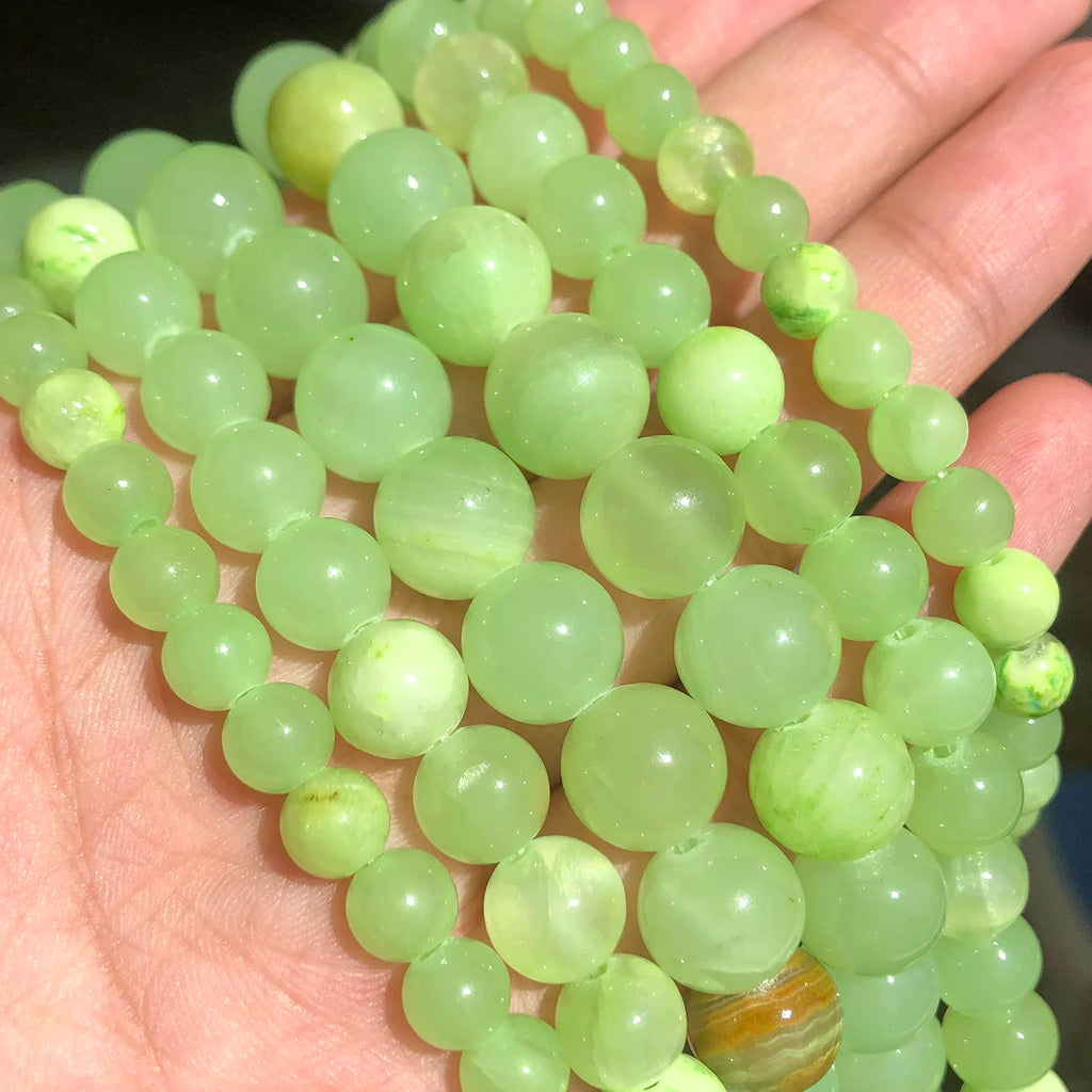 Stone Beads Round Jade Chalcedony Styles for DIY Jewelry Making Craft Beads