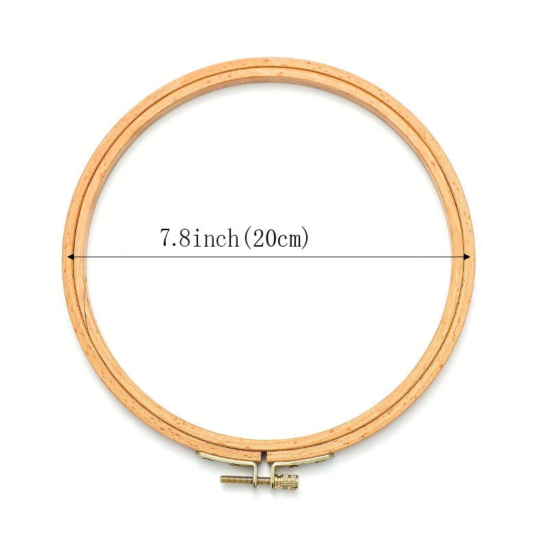 Embroidery Hoop, Oval Wooden Frame for Cross-Stitch & Needlecraft Projects