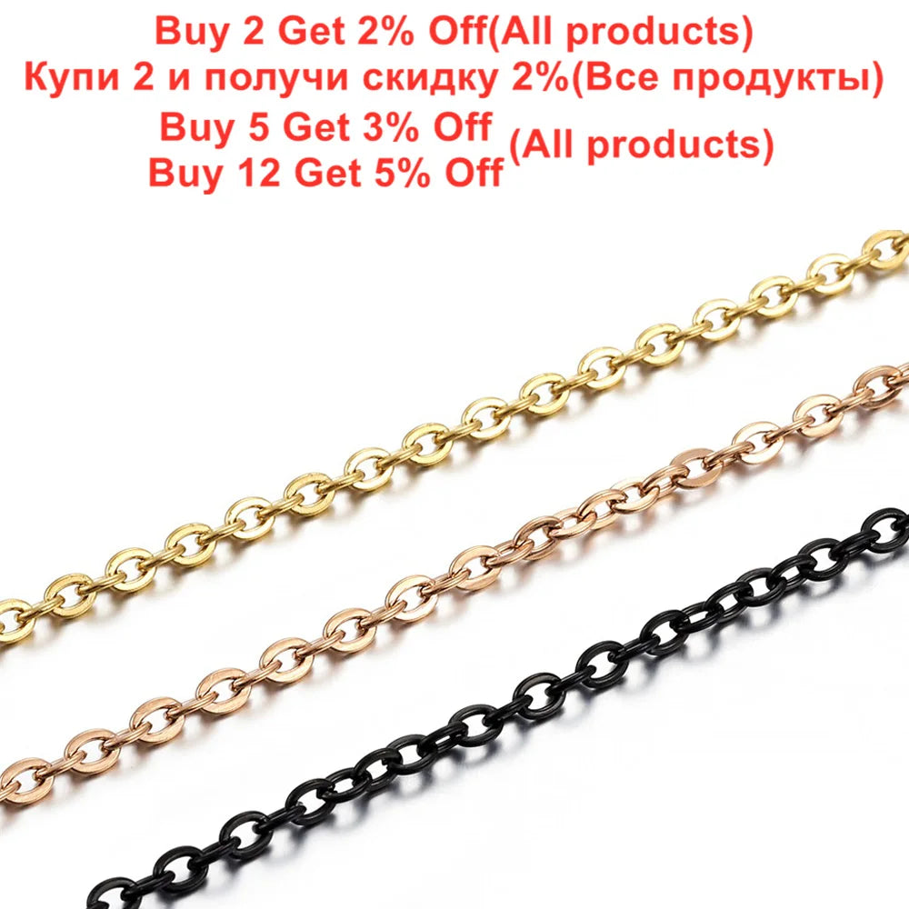 Jewelry Chains . Stainless Steel Necklace Gold Color Bulk Chain Craft Supplies