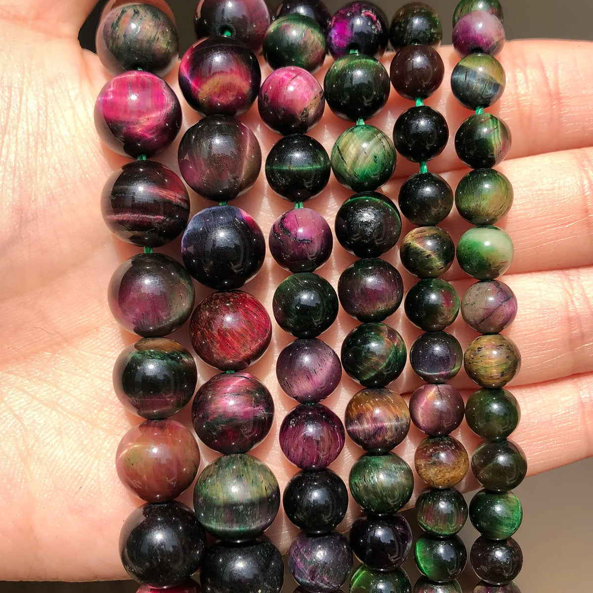 Stone Beads Yellow Tiger Eye Round Spacer Strand for DIY Jewelry Making