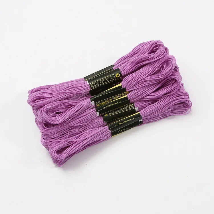 Embroidery Thread, Gradient & Solid Colors for Handmade Cross-Stitch Crafts