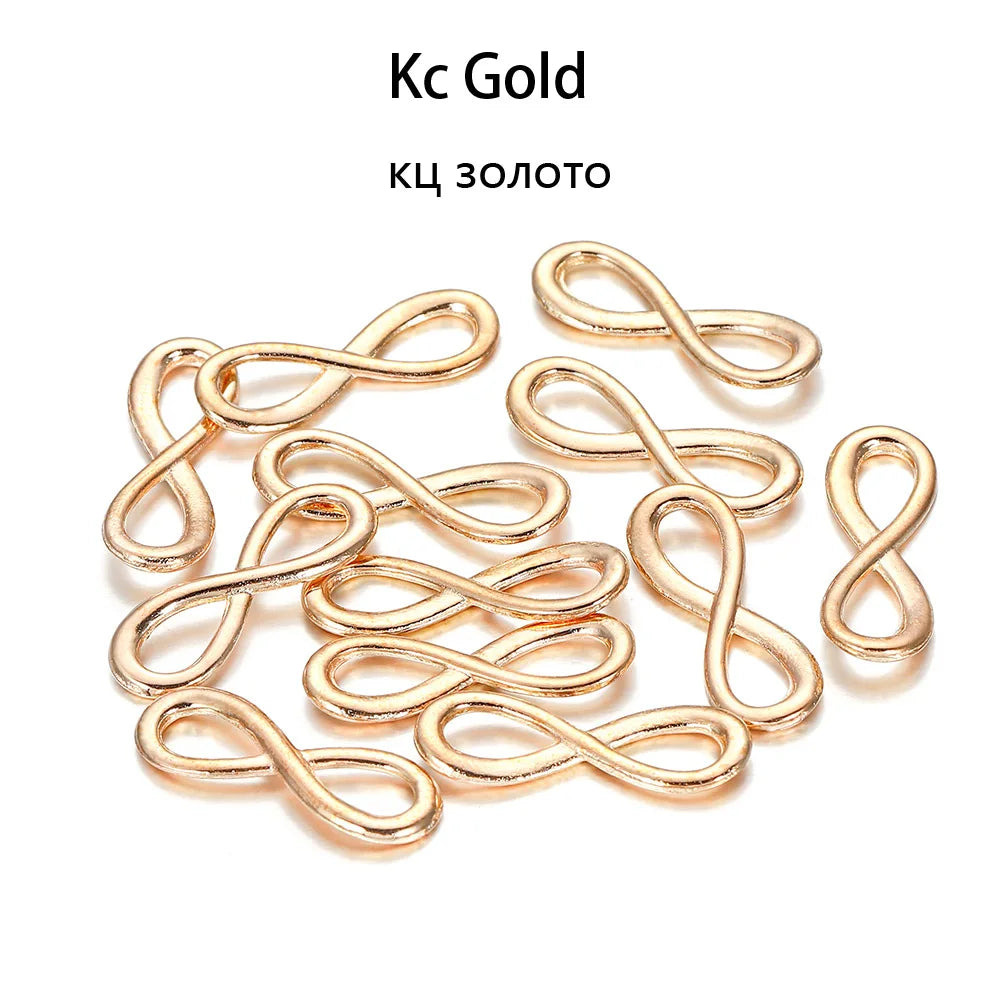 Infinity Connectors Metal Bracelet Necklace Charms DIY Jewelry Making