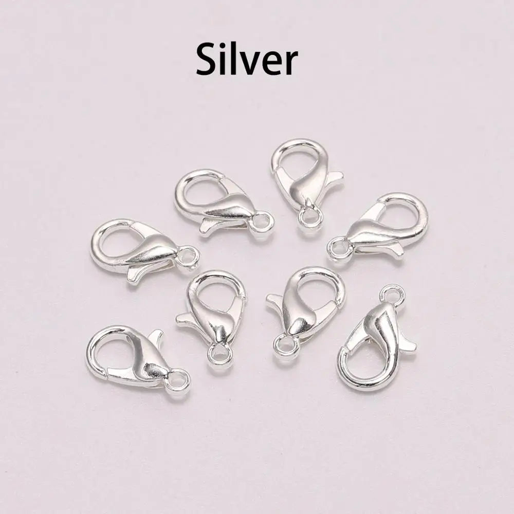 Lobster Clasps Gold Color Necklace Chain Connectors DIY Jewelry Making