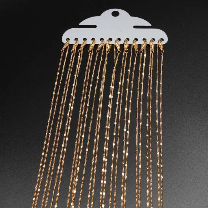 Necklace Chains Metal Links with Lobster Clasps DIY Jewelry Making