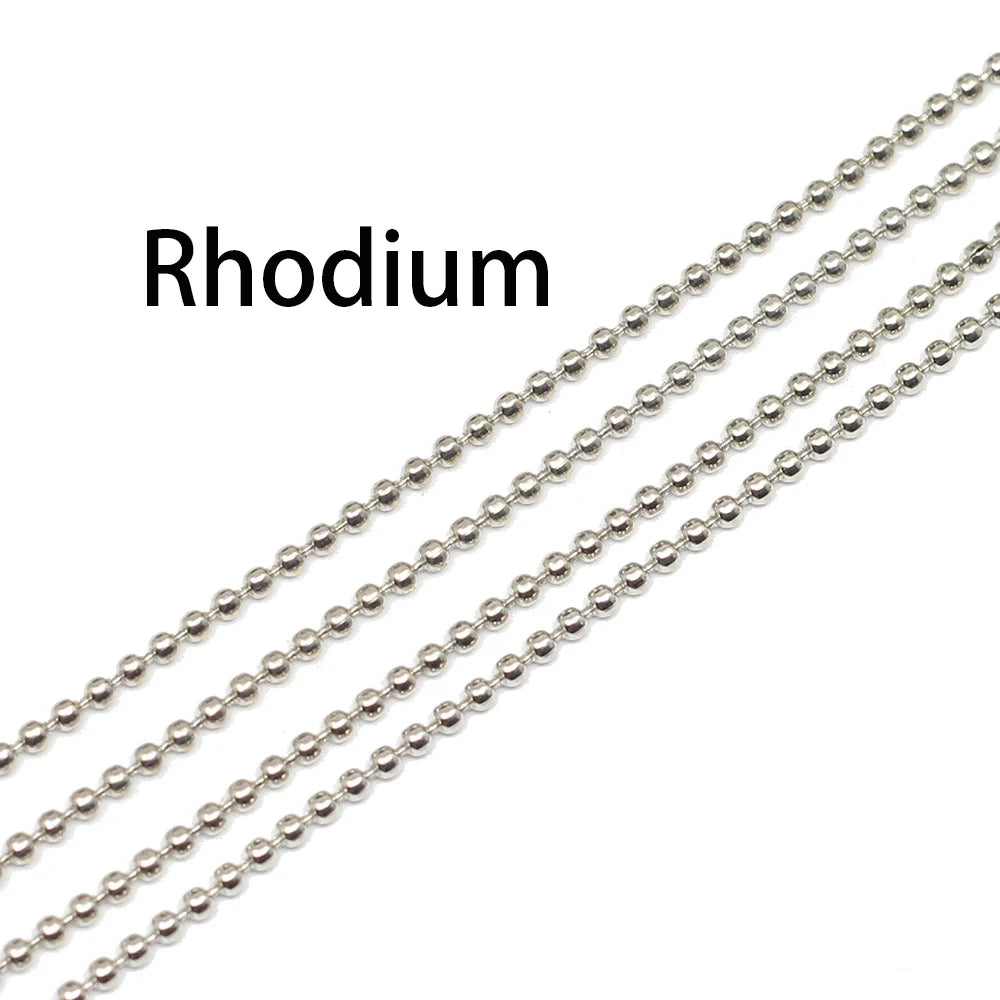 Ball Chains Metal Gold Black Bronze Color Links DIY Jewelry Making