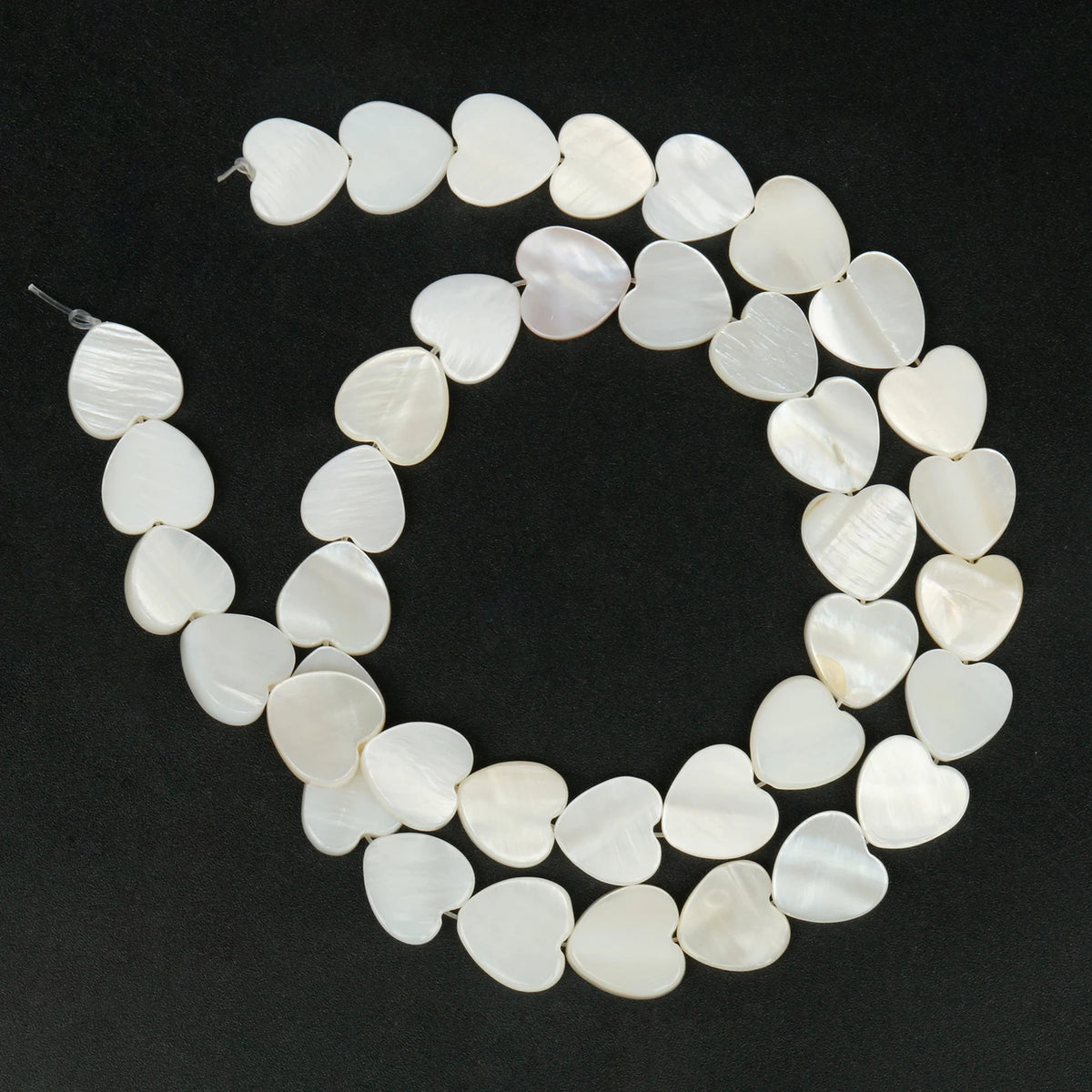 Shell Beads White Heart Mother-of-Pearl Styles for DIY Jewelry Making
