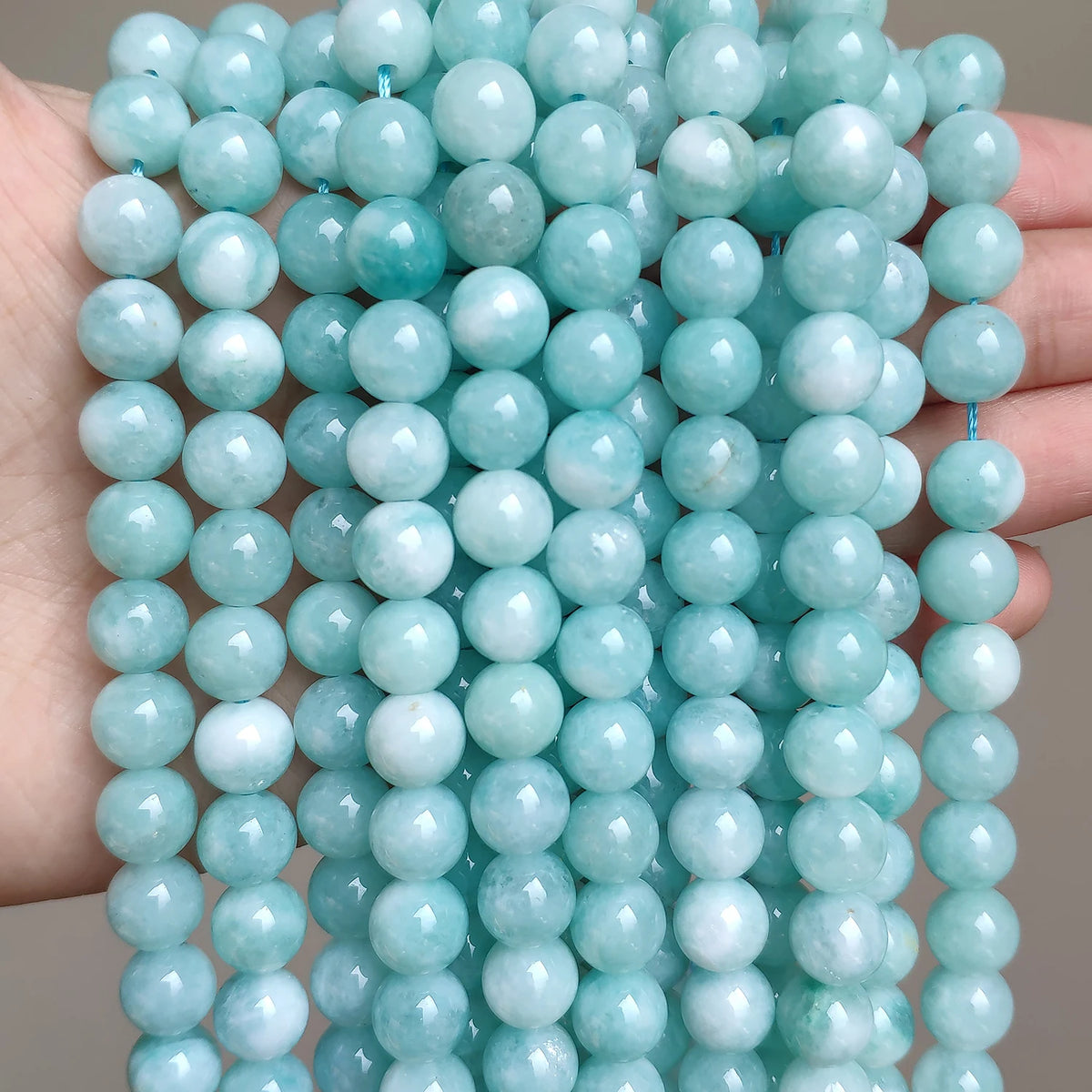 Stone Beads Round Jade Chalcedony Styles for DIY Jewelry Making Craft Beads