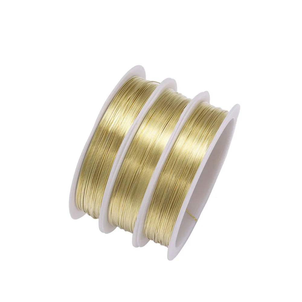 Copper Beading Wire Alloy Metal Stringing Thread DIY Jewelry Making