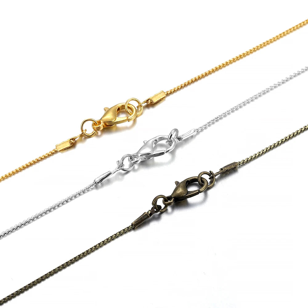 Jewelry Chains Gold Color Necklace Snake Chain Bracelet Crafts Craft Supplies