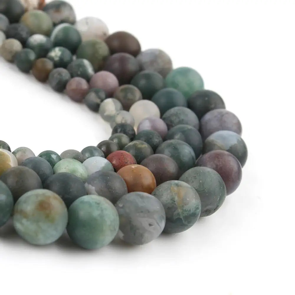 Stone Beads Matte Amazonite Agate Aventurine Styles for DIY Jewelry Making