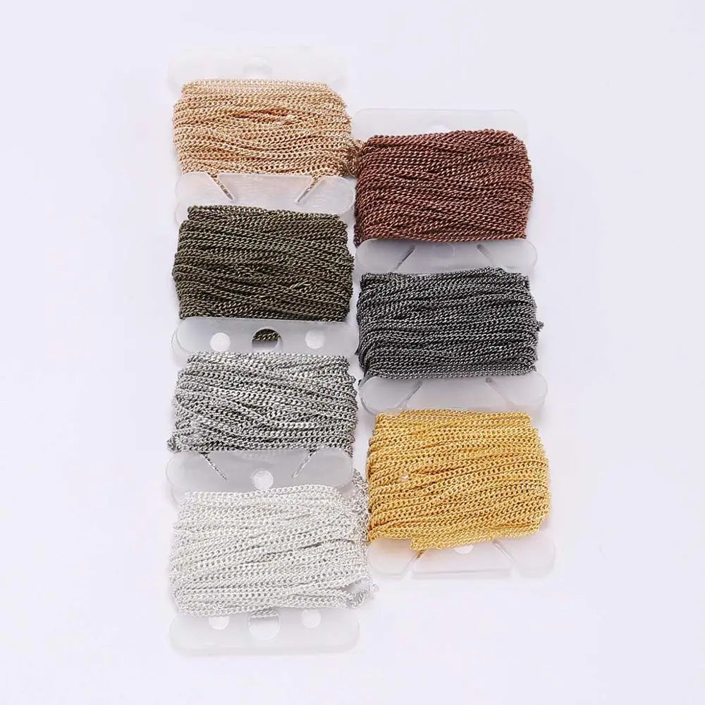 Jewelry Chains Gold Bronze Plated Necklace Materials Necklace DIY Jewelry Making