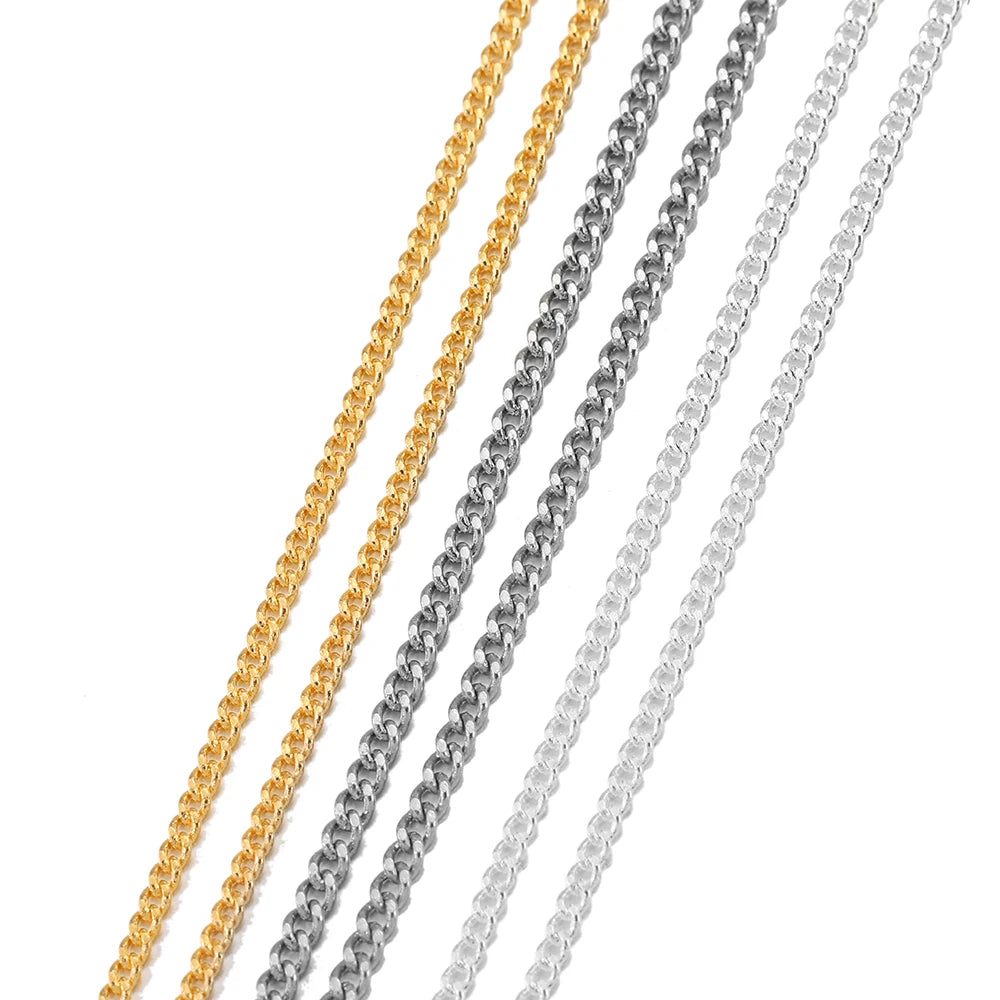 Necklace Chains Gold Color with Lobster Clasps DIY Jewelry Making Craft Supplies