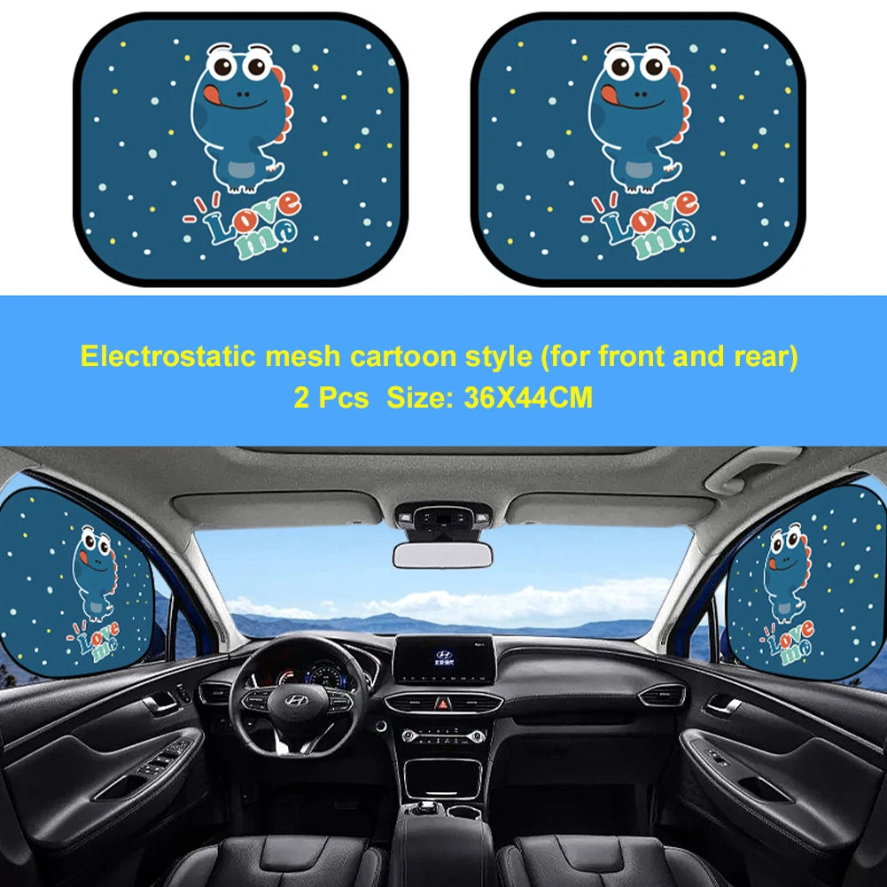 Cartoon Window Shade Characters Sun Car Sun Shade UV Protector