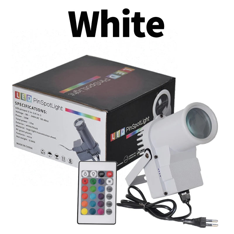 Remote Control LED Beam Spotlight KTV DJ Disco Light Colorful Party Light Spot Light Mirror Ball Reflective Effects Stage Light