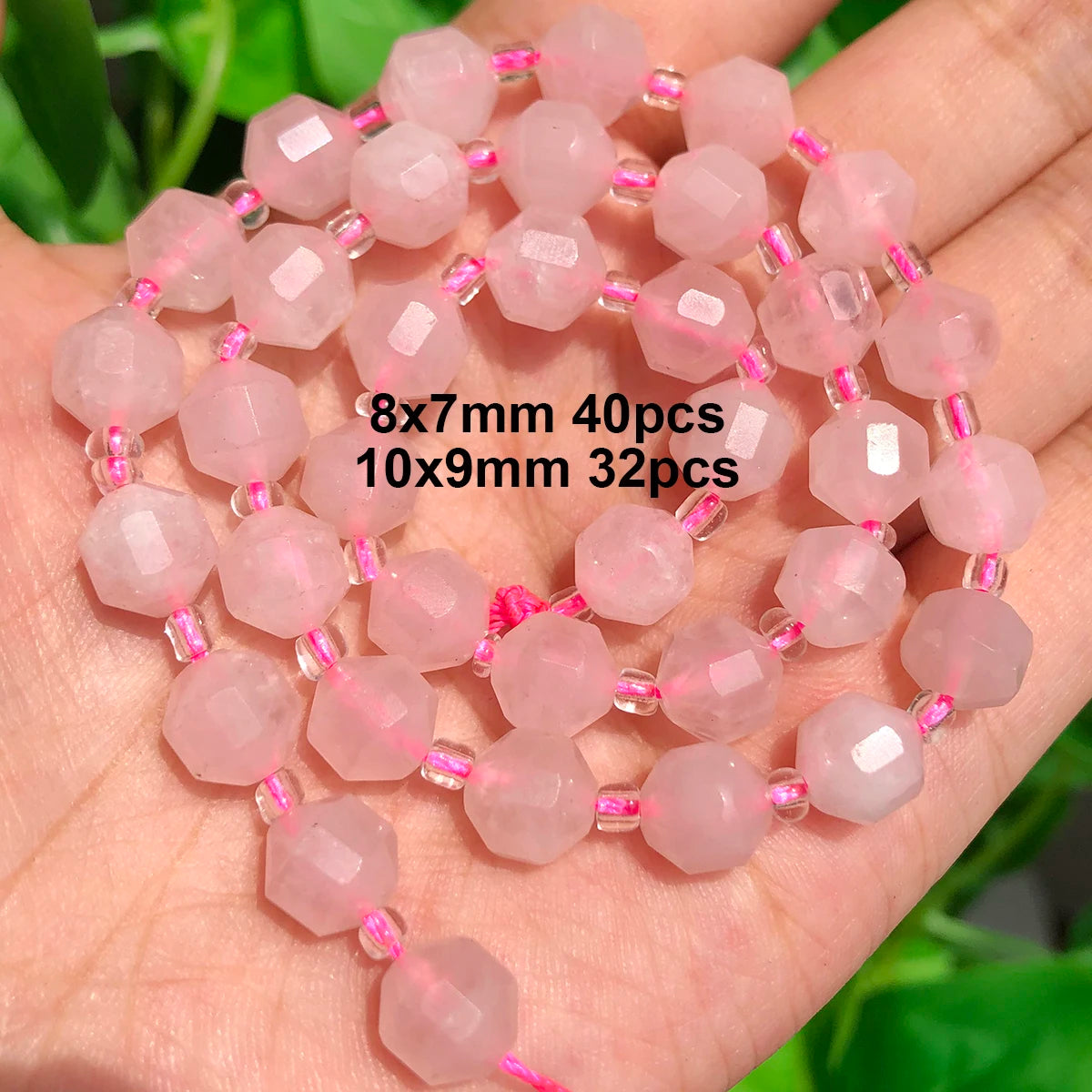 Stone Beads Pink Rose Quartz-Style Mixed Shapes for DIY Jewelry Making