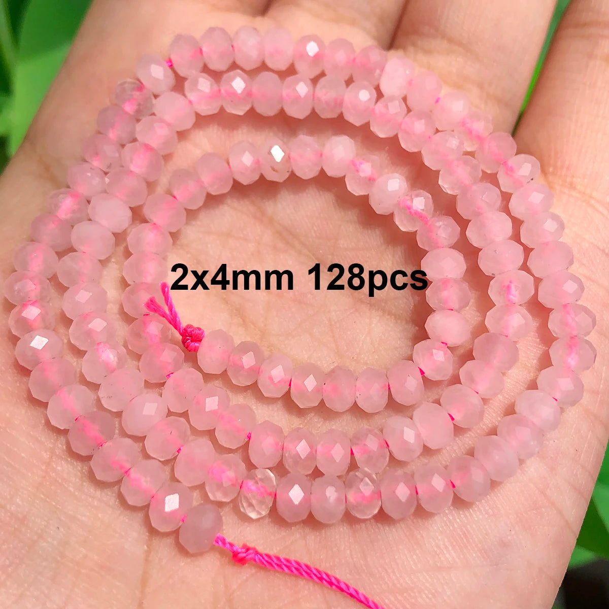 Stone Beads Pink Rose Quartz-Style Mixed Shapes for DIY Jewelry Making