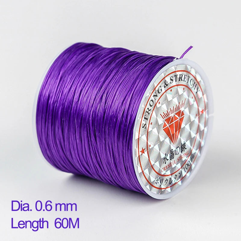 Elastic Beading Cord Clear Crystal Stringing Line DIY Jewelry Making