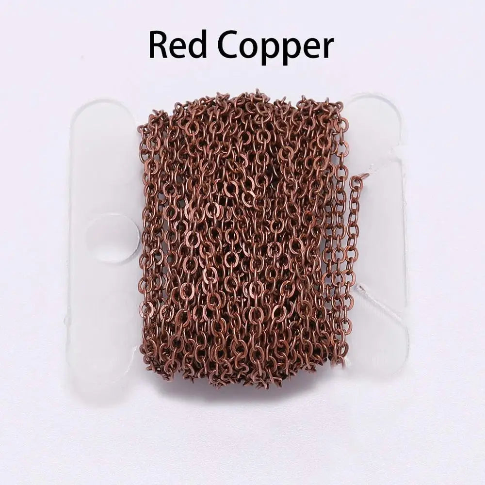 Jewelry Chains Gold Bronze Plated Necklace Chain Necklace DIY Jewelry Making