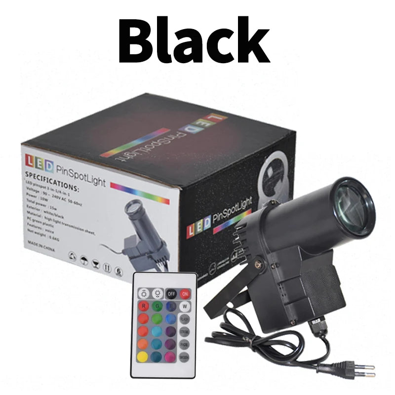 Remote Control LED Beam Spotlight KTV DJ Disco Light Colorful Party Light Spot Light Mirror Ball Reflective Effects Stage Light