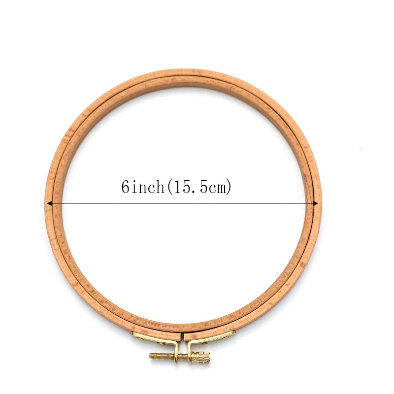 Embroidery Hoop, Oval Wooden Frame for Cross-Stitch & Needlecraft Projects