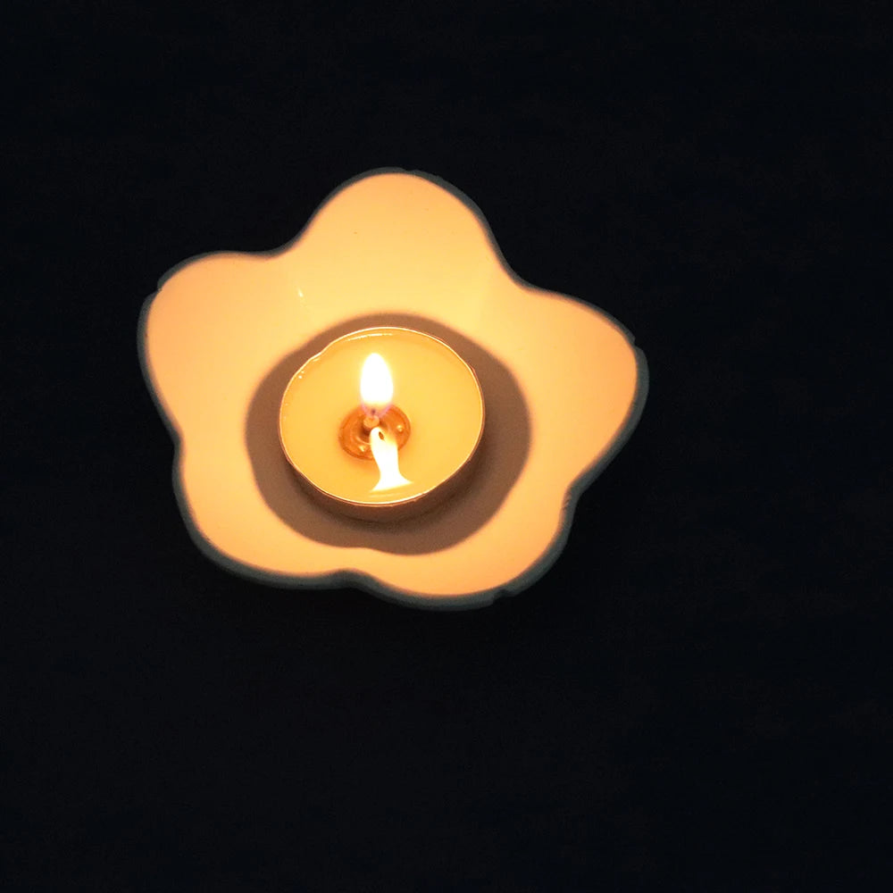 3D Lotus Candlestick Silicone Mold for DIY Planter Storage Box Craft Making Concrete Resin Plaster Mould Candle Holder Mold Tool