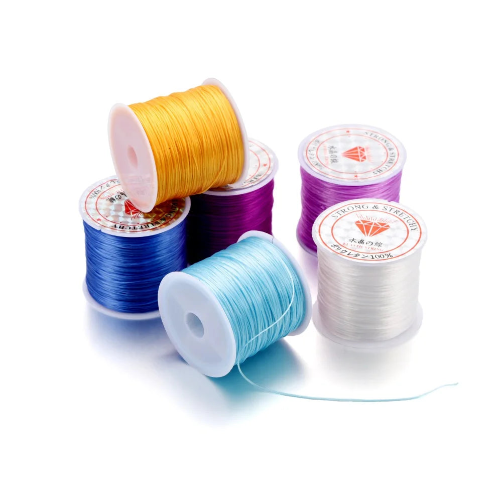 Elastic Beading Cord Stretch Stringing Thread Roll DIY Jewelry Making