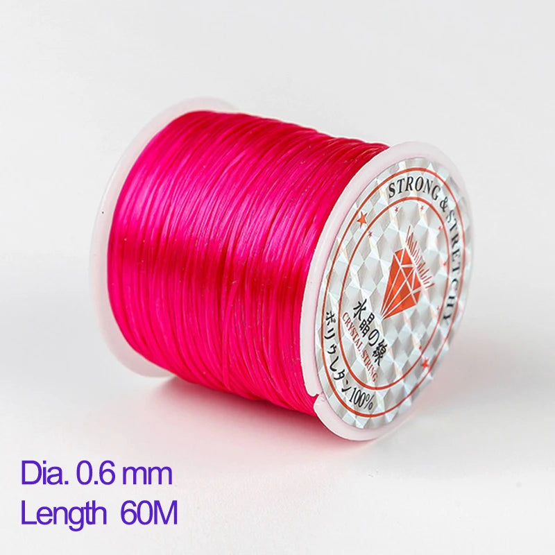 Elastic Beading Cord Clear Crystal Stringing Line DIY Jewelry Making
