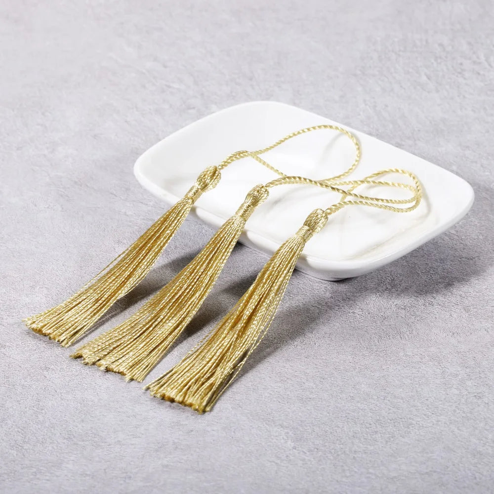 Tassel Trim Fringe Sewing Curtains Hanging Rope Silk Tassels DIY Jewelry Making