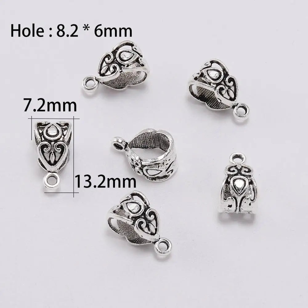 Pendant Bails Hook Clip Necklace Connectors DIY Jewelry Making Craft Supplies