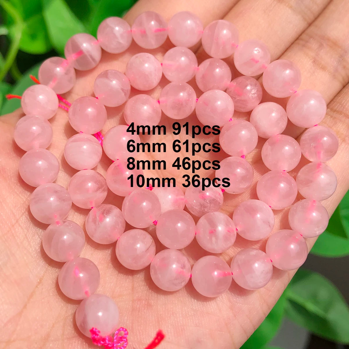 Stone Beads Pink Rose Quartz-Style Mixed Shapes for DIY Jewelry Making