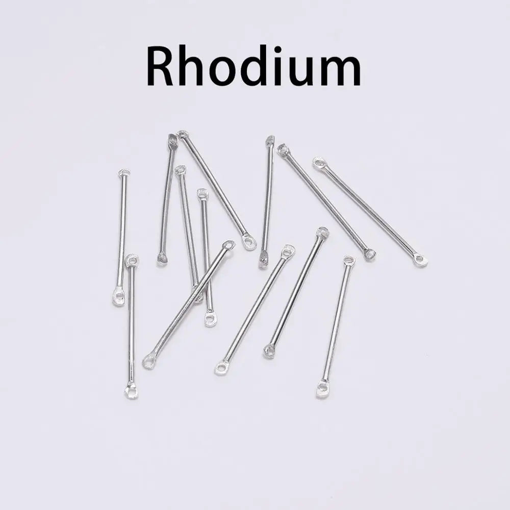 Earring Components Double Cylinder Bar Earrings Connecting DIY Jewelry Making