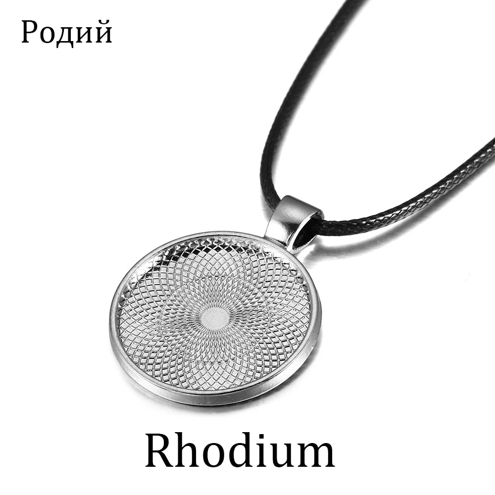 Cord End Findings Round Tray Cabochon Base Setting With Pendant Craft Supplies