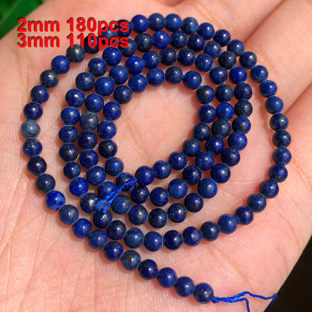 Stone Beads Faceted Blue Lapis Lazuli-Style Rondelle for DIY Jewelry Making