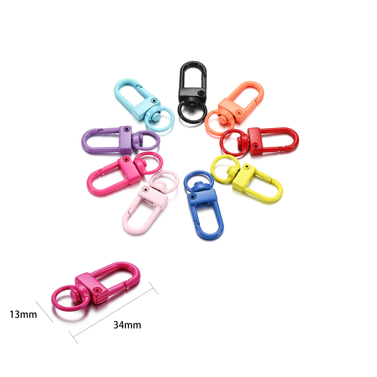 Lobster Clasps Alloy Snap Hooks Keychain Findings DIY Jewelry Making