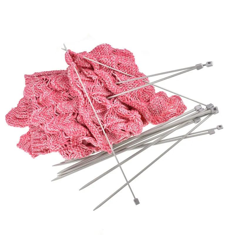 Knitting Needles, LOOEN Single-Pointed Set for Sweaters & Yarn Crafts