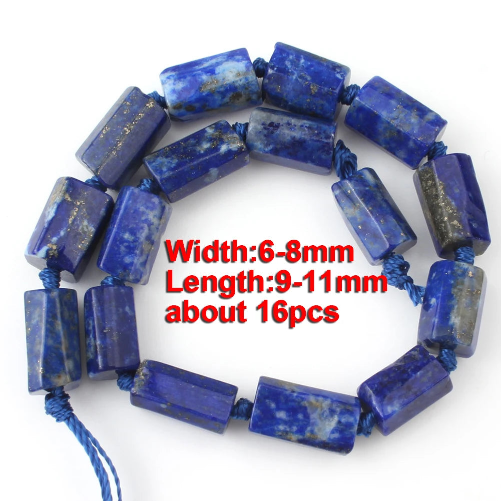 Stone Beads Faceted Blue Lapis Lazuli-Style Rondelle for DIY Jewelry Making