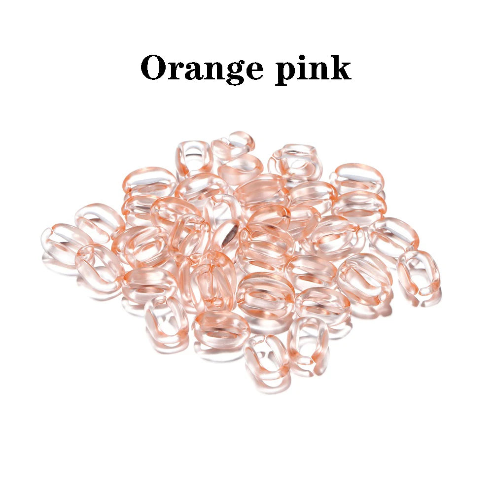 Acrylic Chain Links Colorful Necklace Bracelet Supplies DIY Jewelry Making