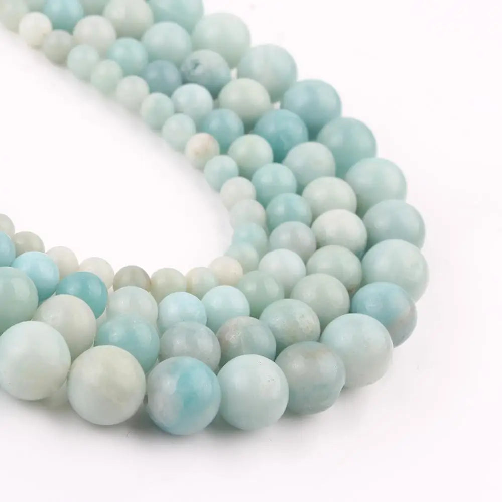 Stone Beads Style Mineral Amazonite Rhodonite Sediment Jades-Style Craft Beads