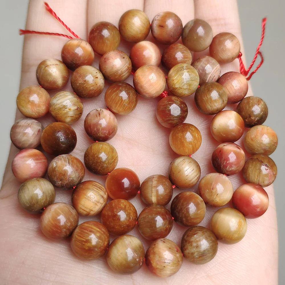 Stone Beads Yellow Tiger Eye Round Spacer Strand for DIY Jewelry Making