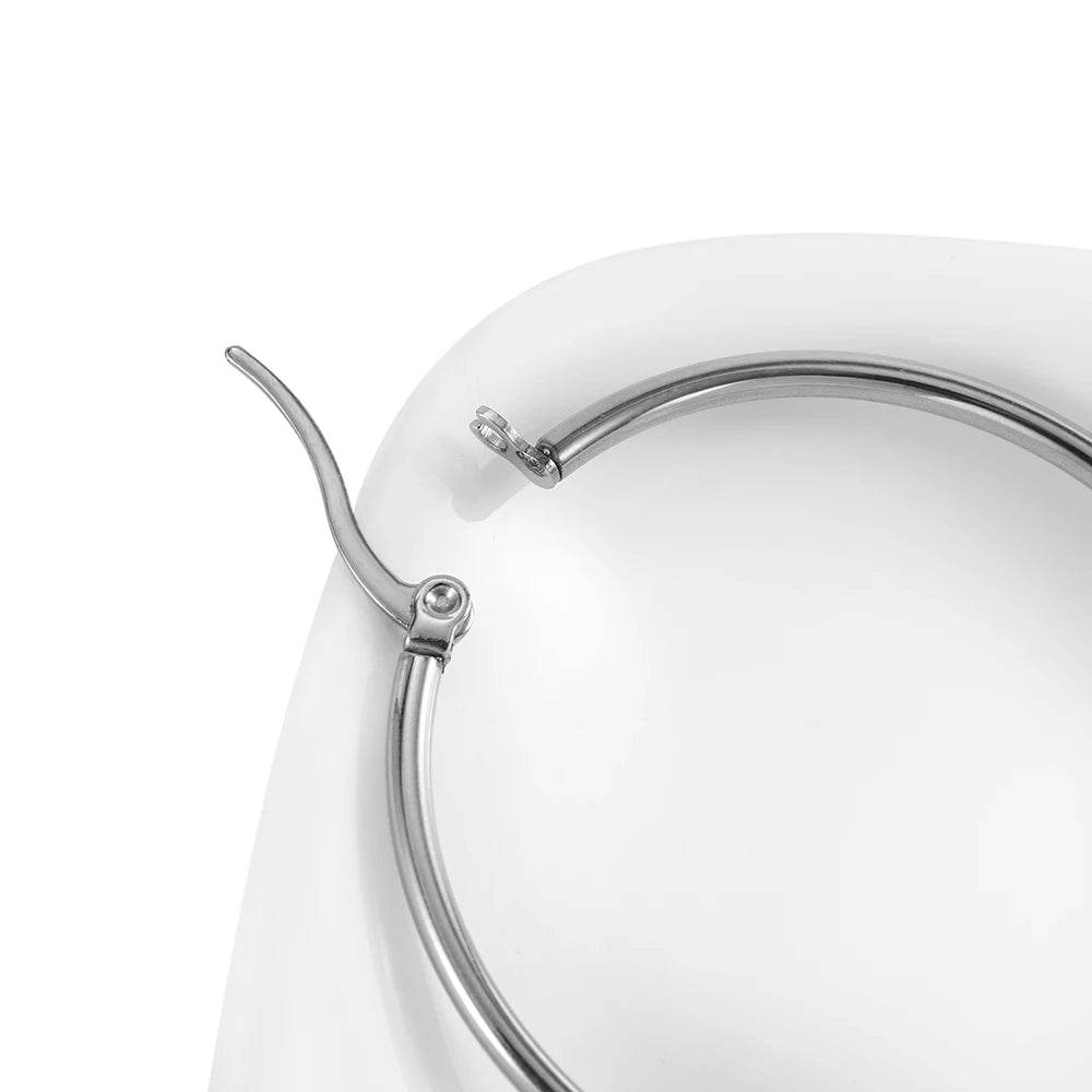 Ring Settings Stainless Steel Earrings Open Earring Hooks Base Craft Supplies