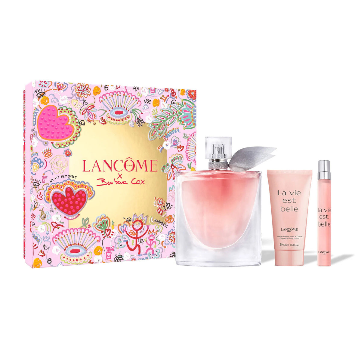 Lancome La Vie Est Belle 3 Pcs Set For Women: 3.4 Eau De Parfum Spray + 0.34...