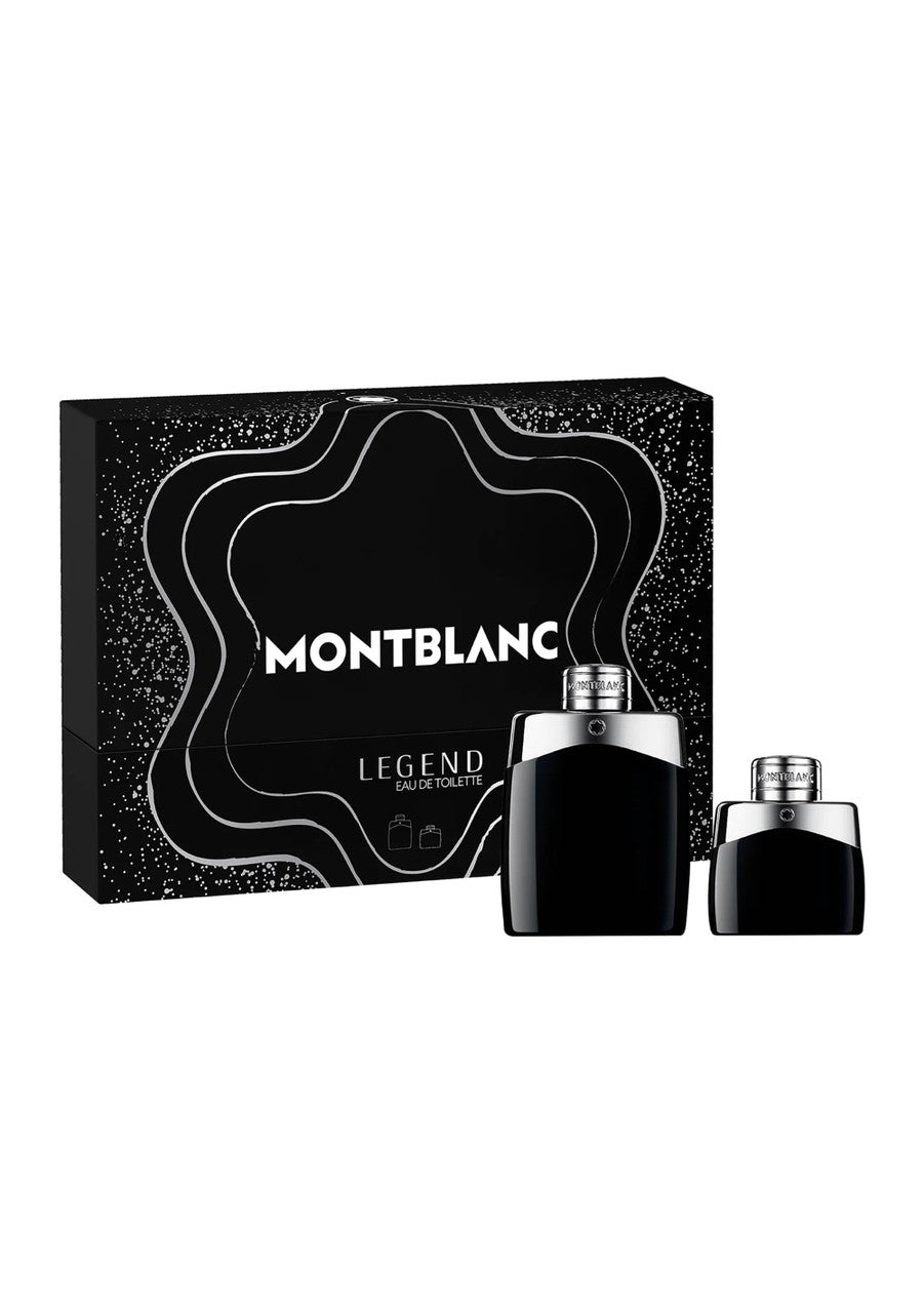 Mont Blanc Legend 2 Pcs Eau De Toilette Spray For Men: 3.3 Eau De Toilette Spray + 1 Oz Eau De Toilette Spray