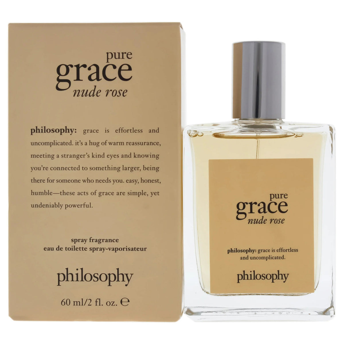Philosophy Pure Grace Nude Rose Eau de Toilette 2 oz Women's Fragrance Spray