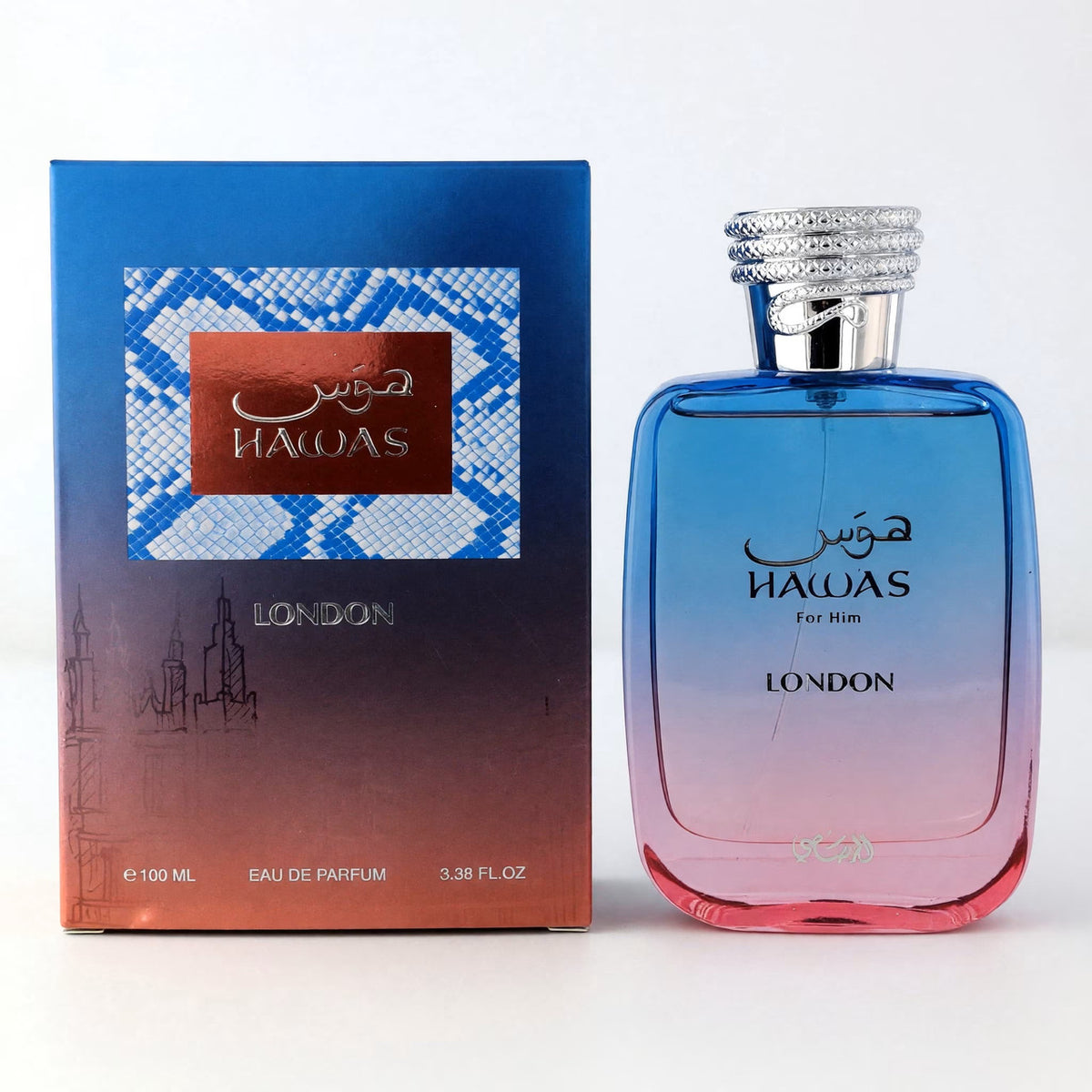 Rasasi Hawas London Eau de Parfum 3.38 oz Men's Cologne Fragrance Spray