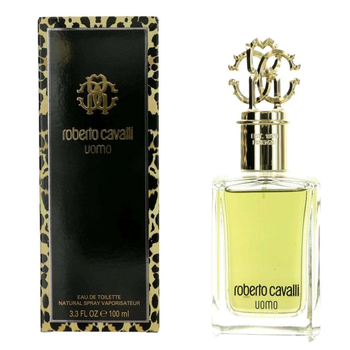 Roberto Cavalli Uomo Eau de Toilette 3.3 oz Men's Cologne Fragrance Spray
