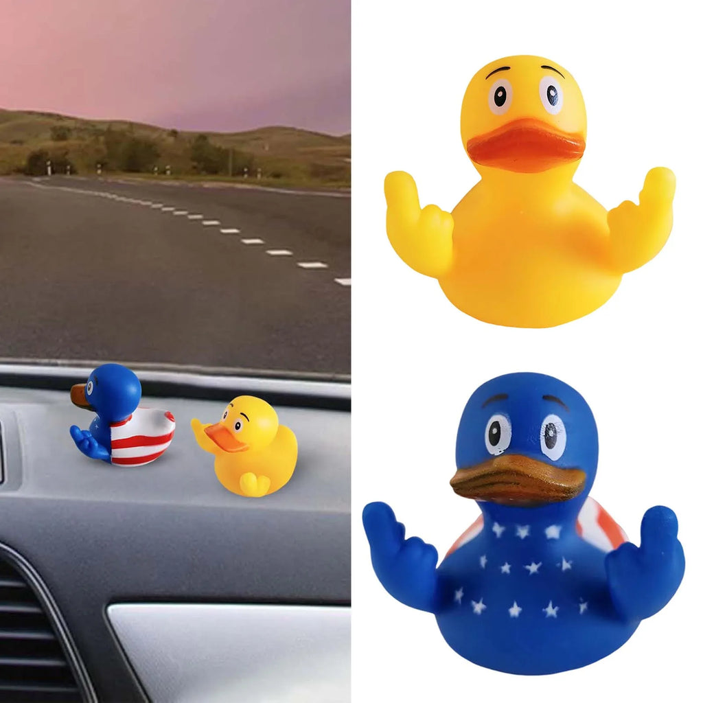 Middle Finger Duck Car Decoration Car Dashboard Ornament Decoration