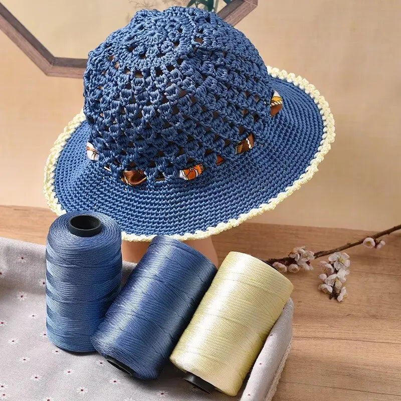Yarn, Flat Summer Crochet for Sun Hats, Sandals, Bags & Storage Baskets